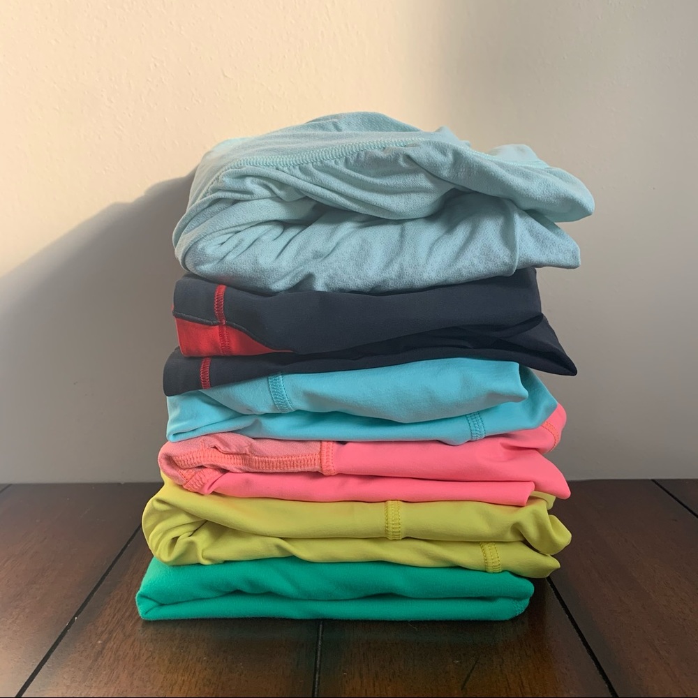 Size 4, 6 piece lululemon tank lot